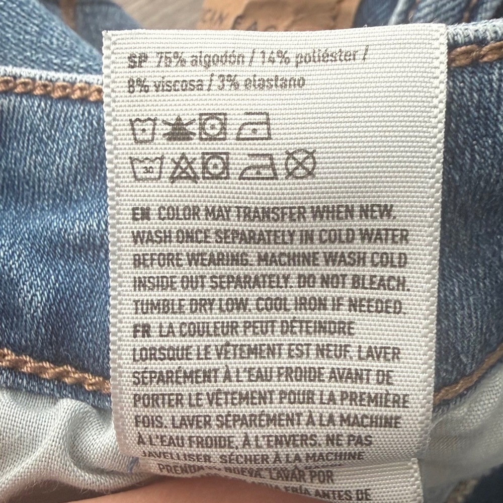 American Eagle Outfitters Womens Skinny Jeans Next Level Stretch Denim Size 4 - Picture 12 of 12